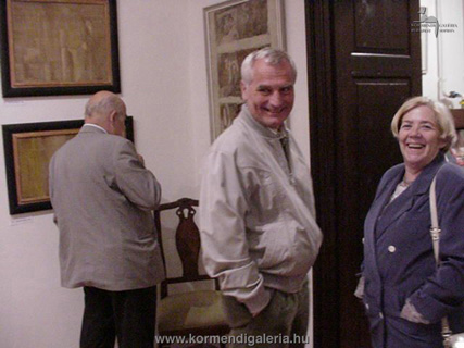 Baráth Etele miniszter és felesége a kiállításon