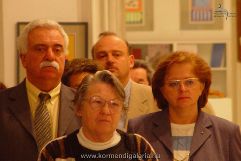 Csák Péter vendéglős, Tordai Alíz művészeti író, Galla Gábor, valamint Szabó Éva vendéglőtulajdonos