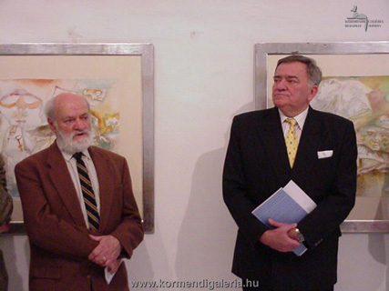 Schéner Mihály festőművész megnyitja a kiállítást
