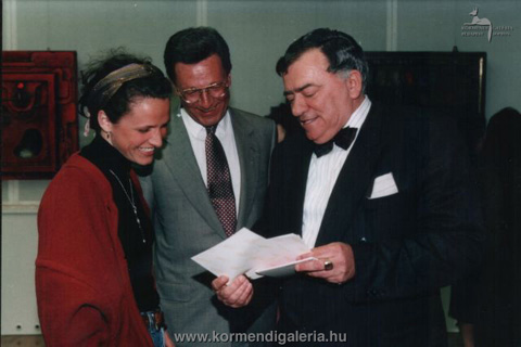 Claudio Caratsch nagykövet és leánya Csák Mátéval